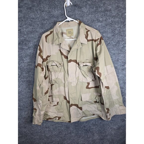 Vintage US Military Coat Mens Large Regular Desert Camouflage Camo Ripstop 90s - Picture 1 of 14